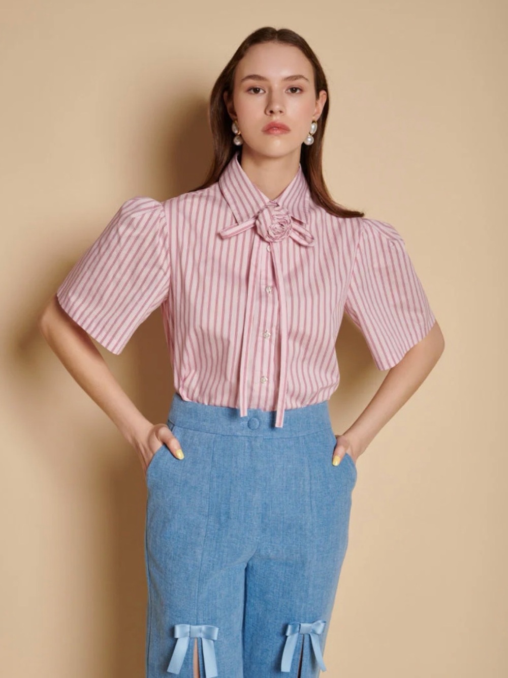 NWT Sister Jane Marta Stripe Boxy Shirt
